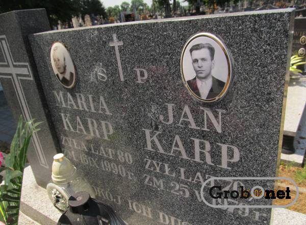 Jan Karp Sól koło Biłgoraja - Grobonet - Wyszukiwarka osób pochowanych