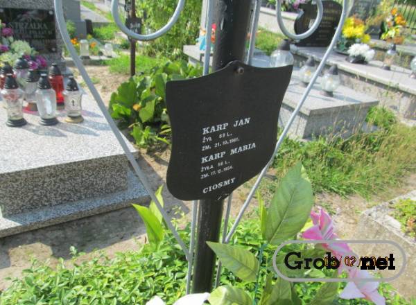 Maria Karp Sól koło Biłgoraja - Grobonet - Wyszukiwarka osób pochowanych