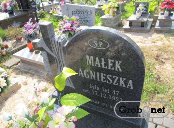 Agnieszka Małek Sól koło Biłgoraja - Grobonet - Wyszukiwarka osób pochowanych