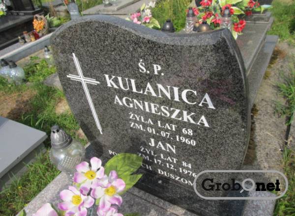 Jan Kulanica Sól koło Biłgoraja - Grobonet - Wyszukiwarka osób pochowanych