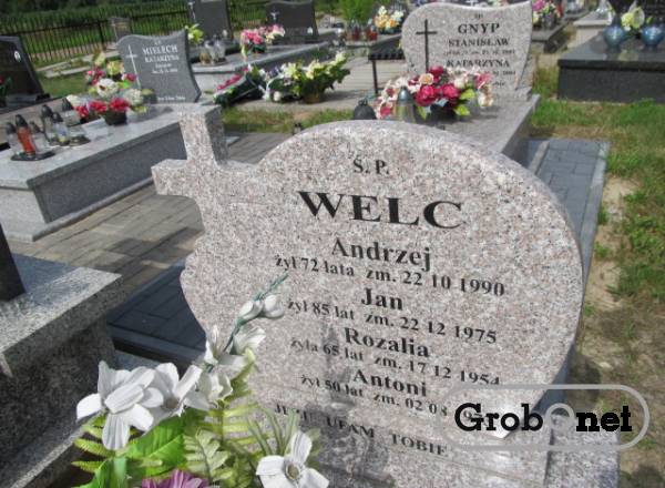Rozalia Welc Sól koło Biłgoraja - Grobonet - Wyszukiwarka osób pochowanych